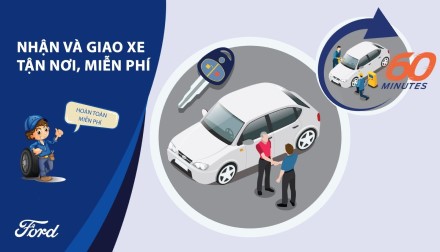 Nhận và Giao xe Tận nơi miễn phí